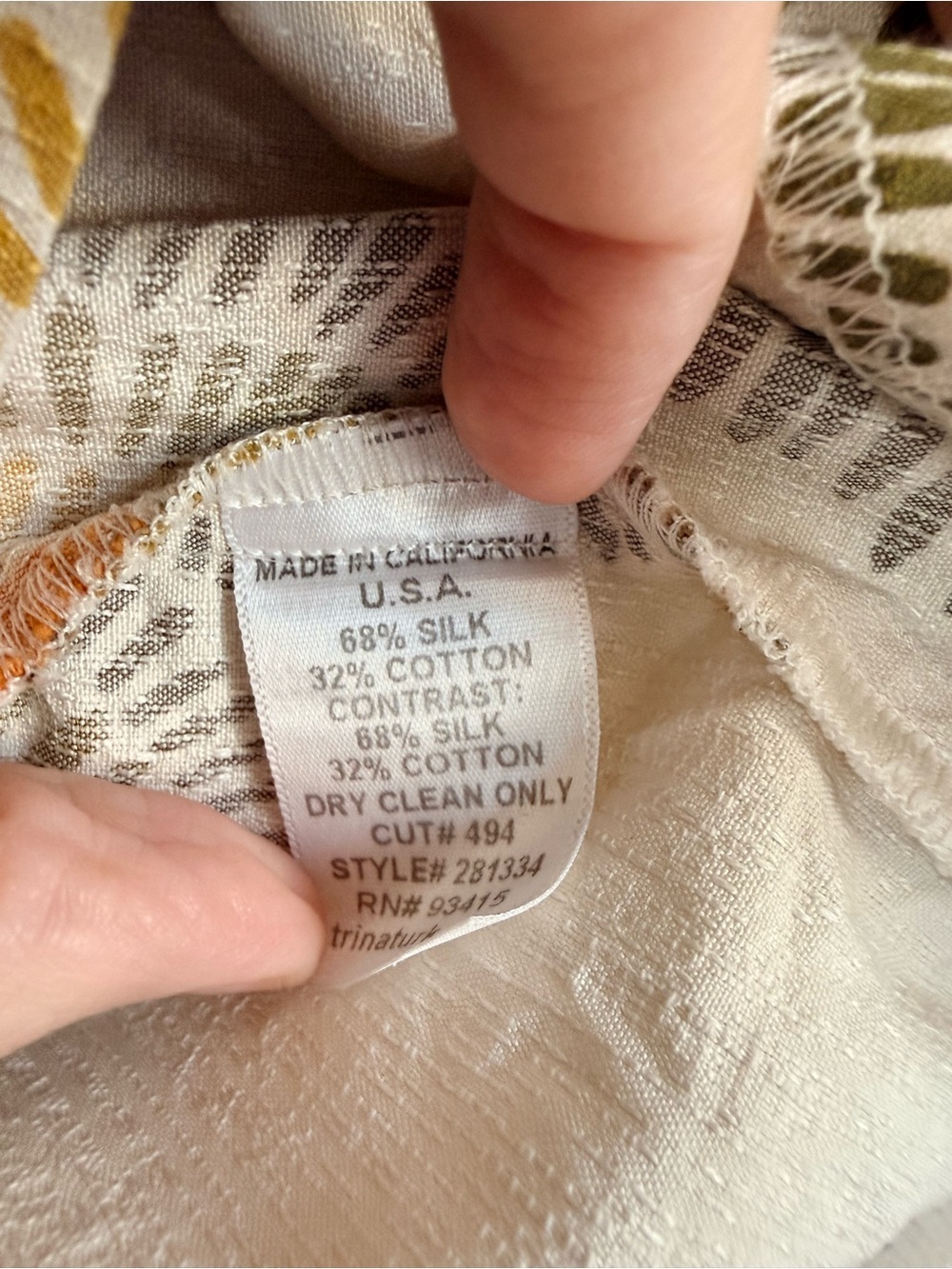 Trina Turk Silk Blend Shift Dress Size 0 Retro Sunburst Print Mod Mini Dress - Picture 5 of 5